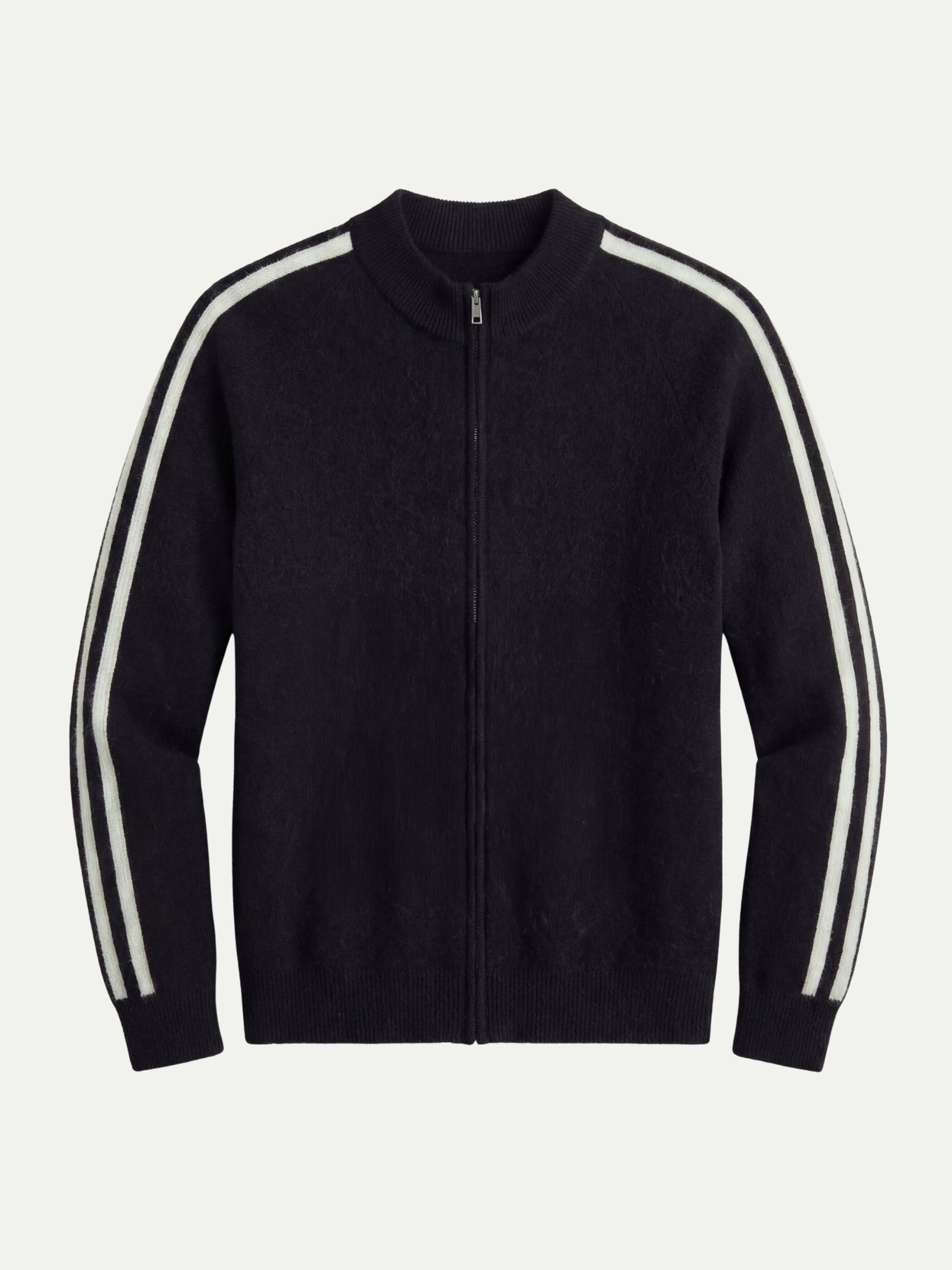Monza Full-Zip Knit Black