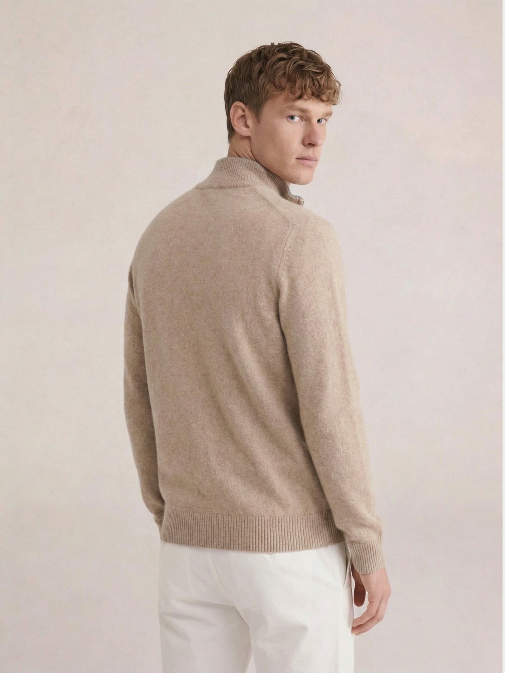 Sorrento Full-Zip Knit Beige