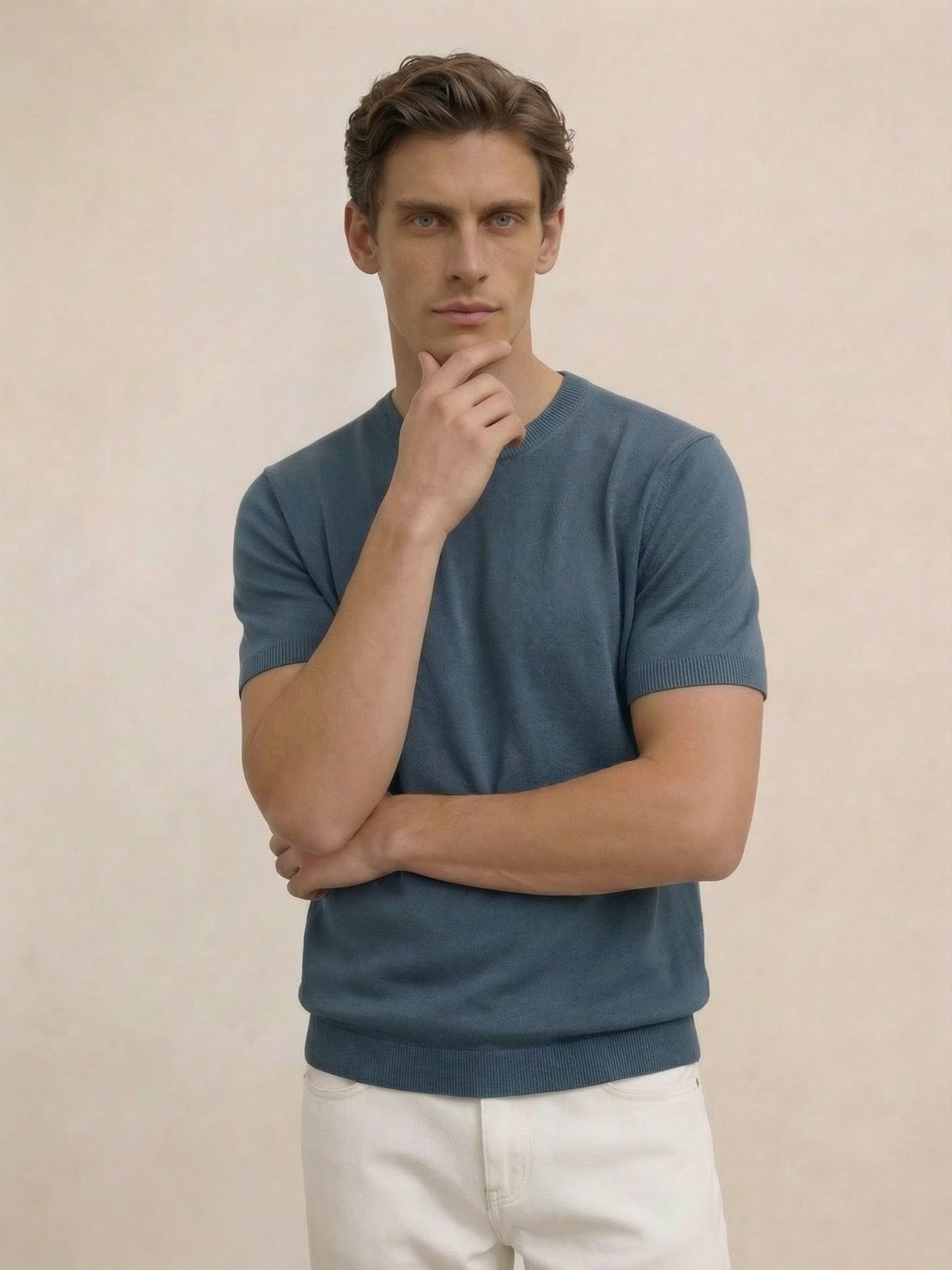 Wool City T-shirt Steel Blue