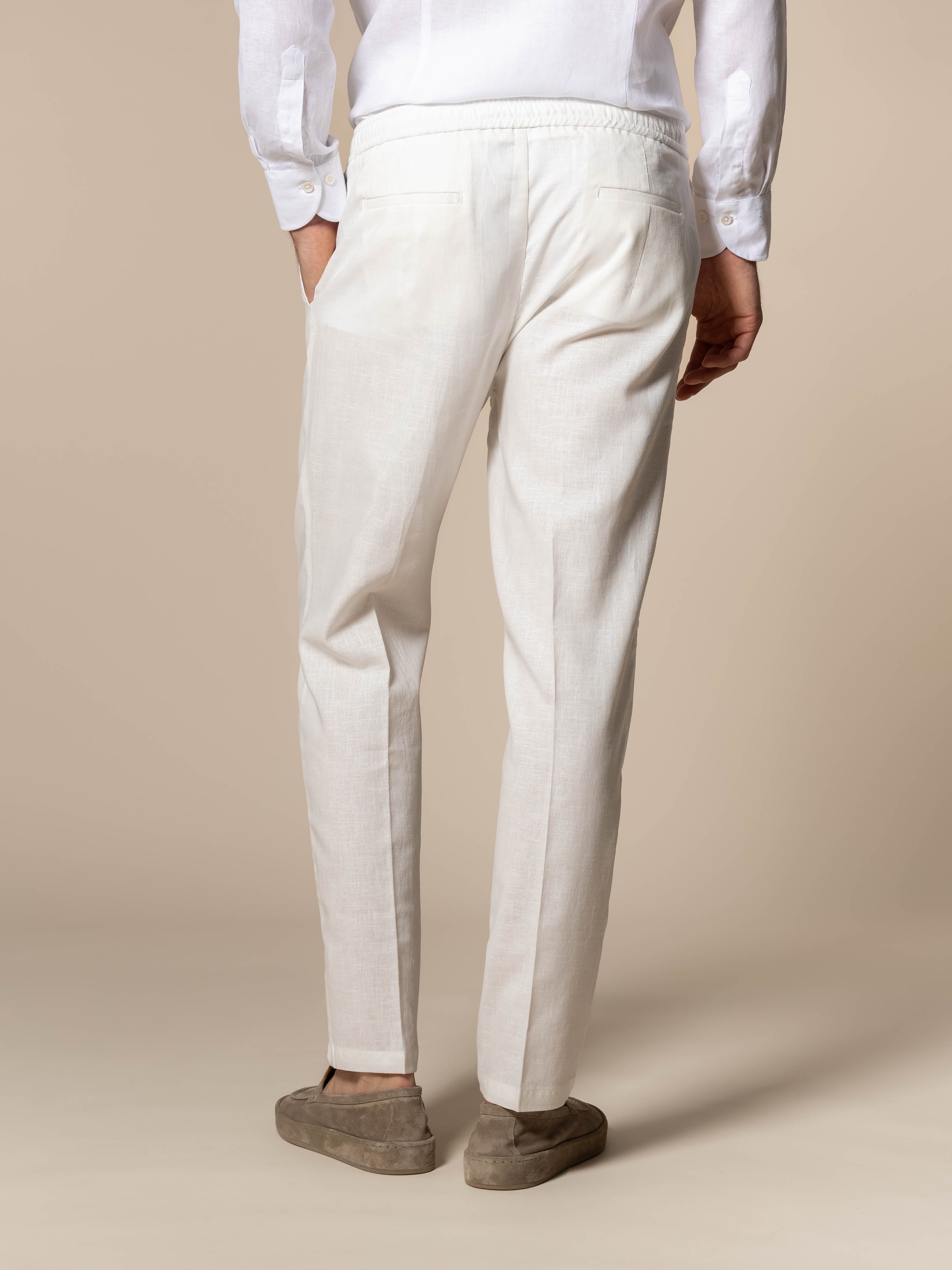 Linen Seaside Pants Ecru