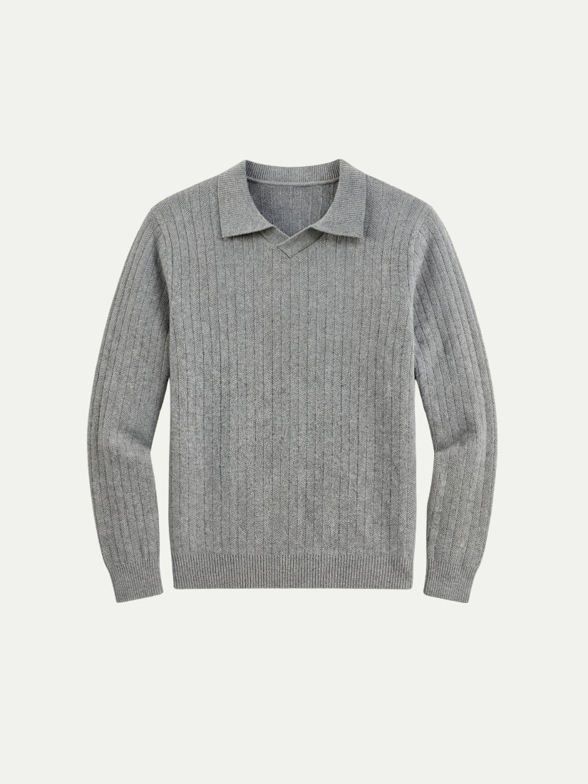 Milano Knit Polo Grey