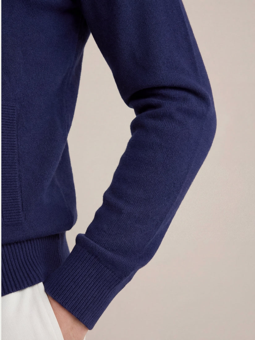 Ponza Full-Zip Knit Navy