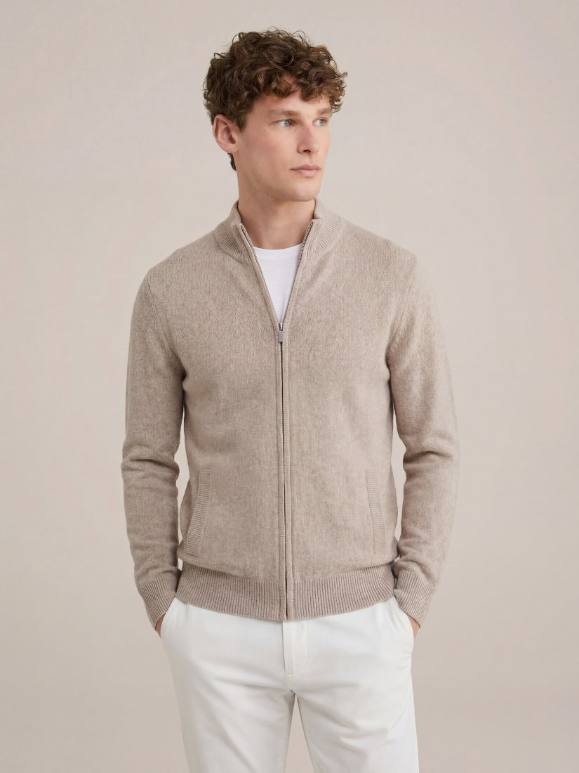 Ponza Full-Zip Knit Beige