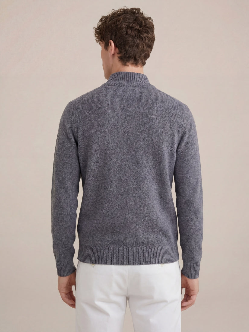 Panarea Half-Zip Knit Dark Grey