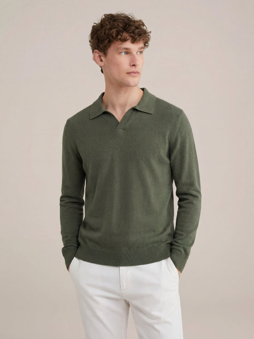 Venturi Knit Polo Green
