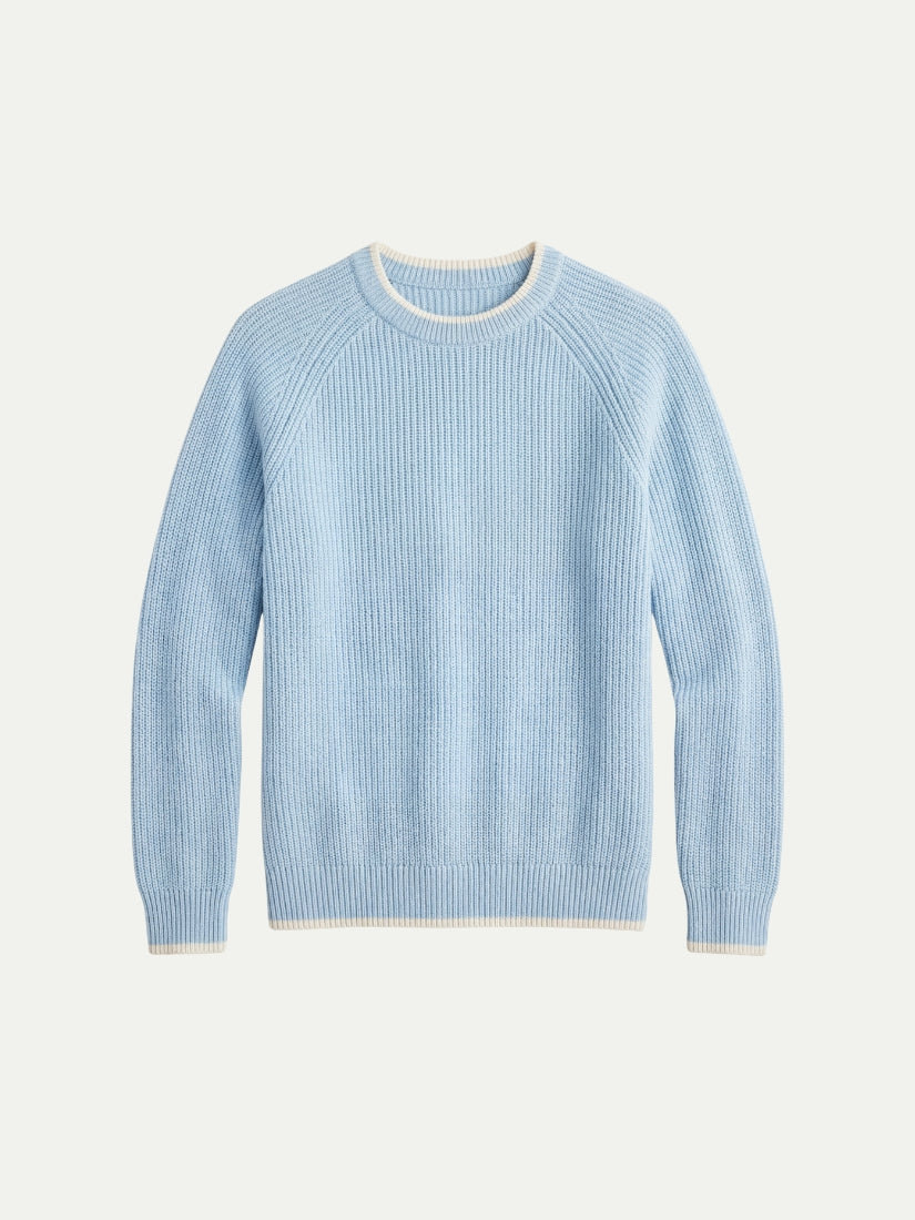 Versilia Textured Crew Blue