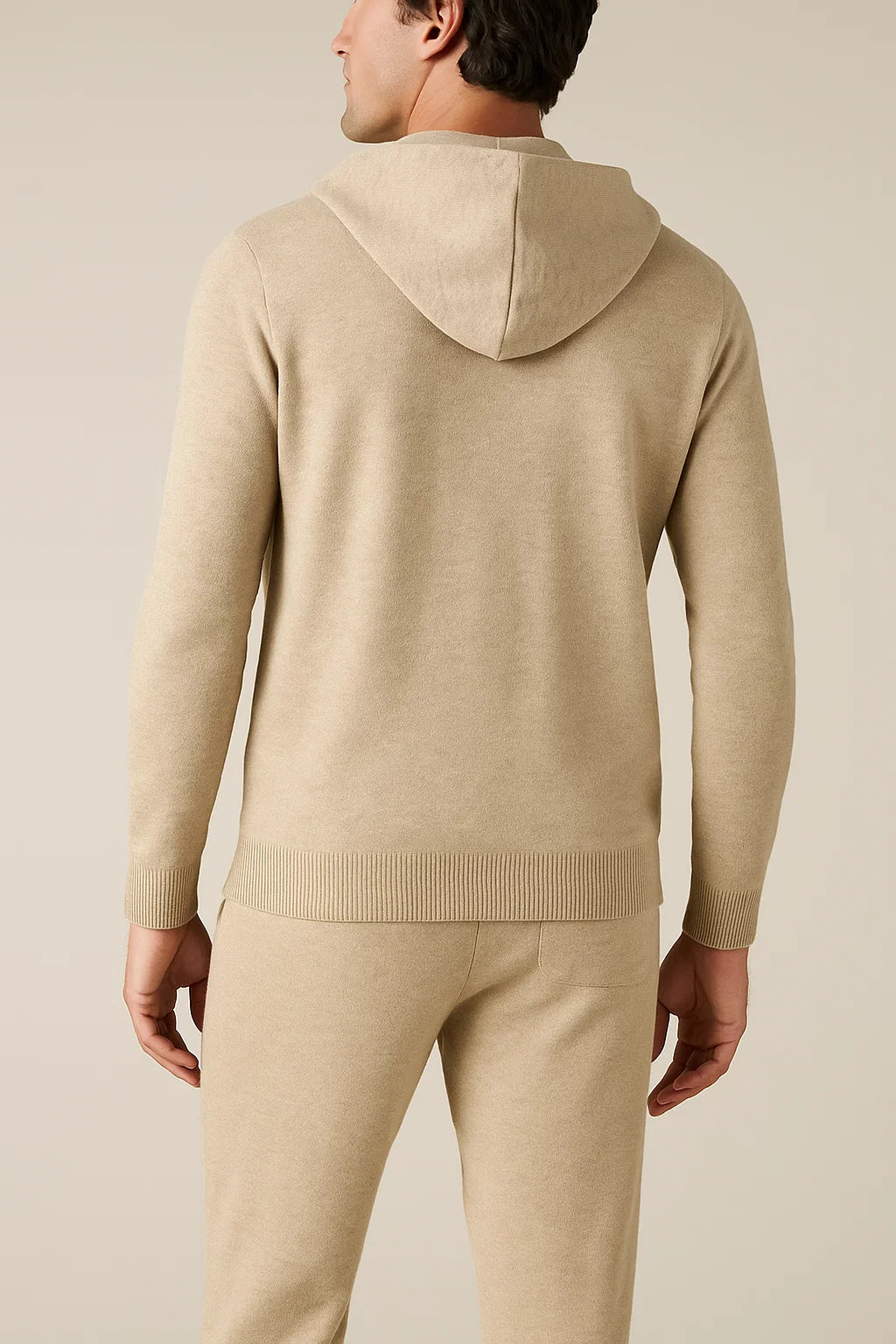 Monte Milano Hooded Cashmere Set Beige