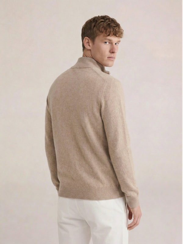 Sorrento Full-Zip Knit Beige