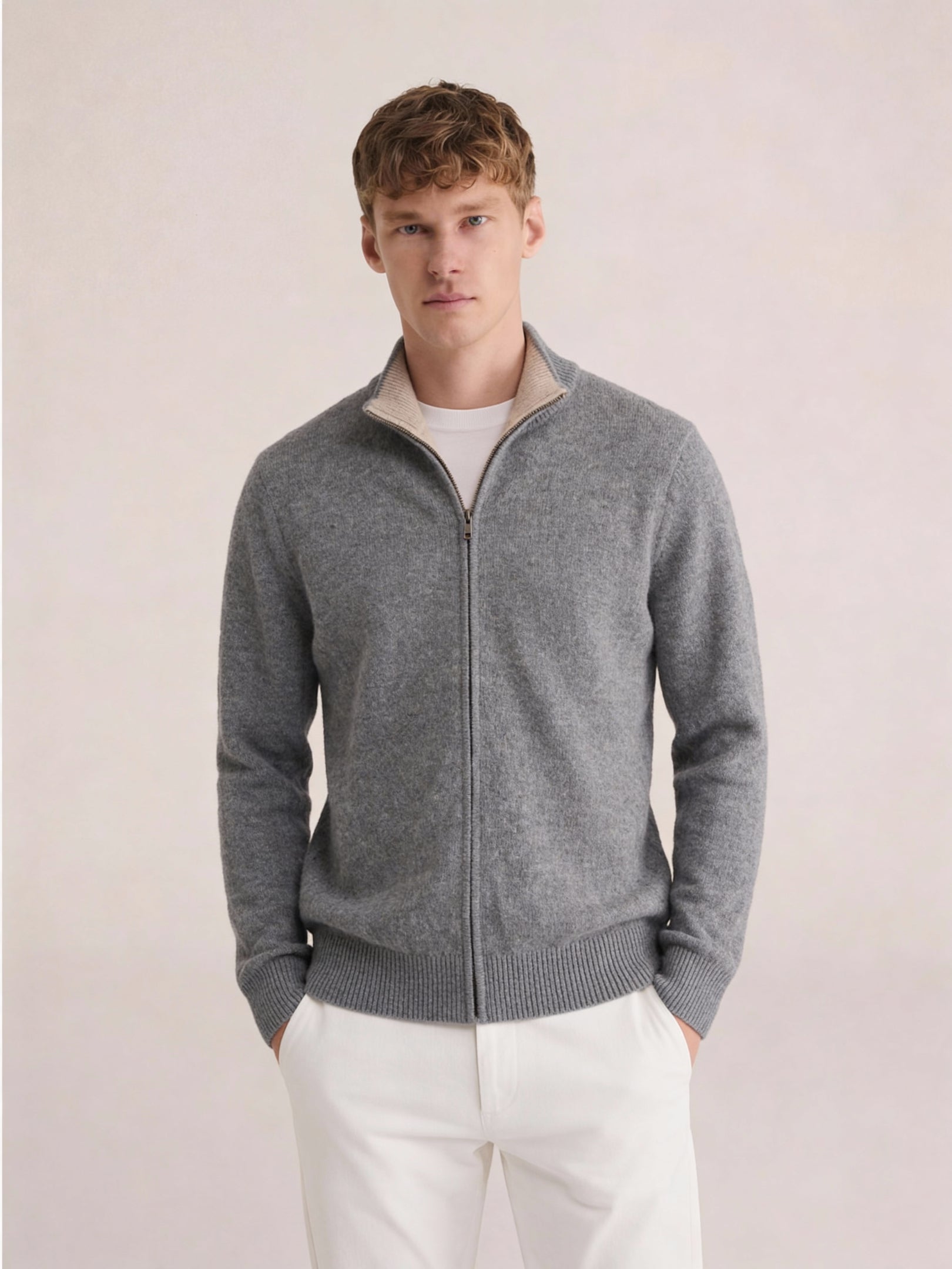 Sorrento Full-Zip Knit Grey