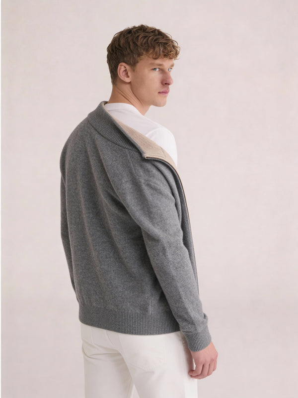 Sorrento Full-Zip Knit Grey