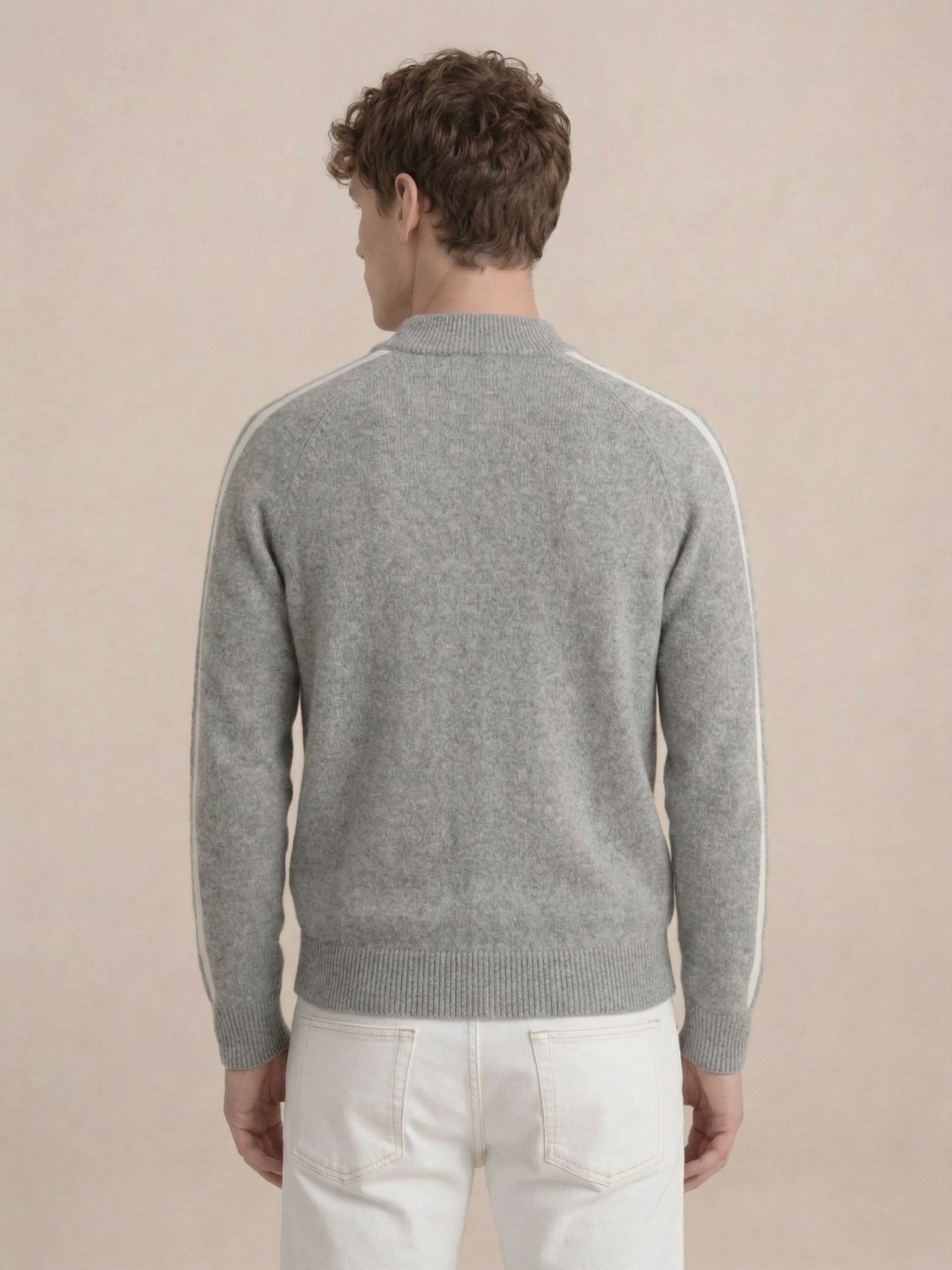 Monza Full-Zip Knit Grey