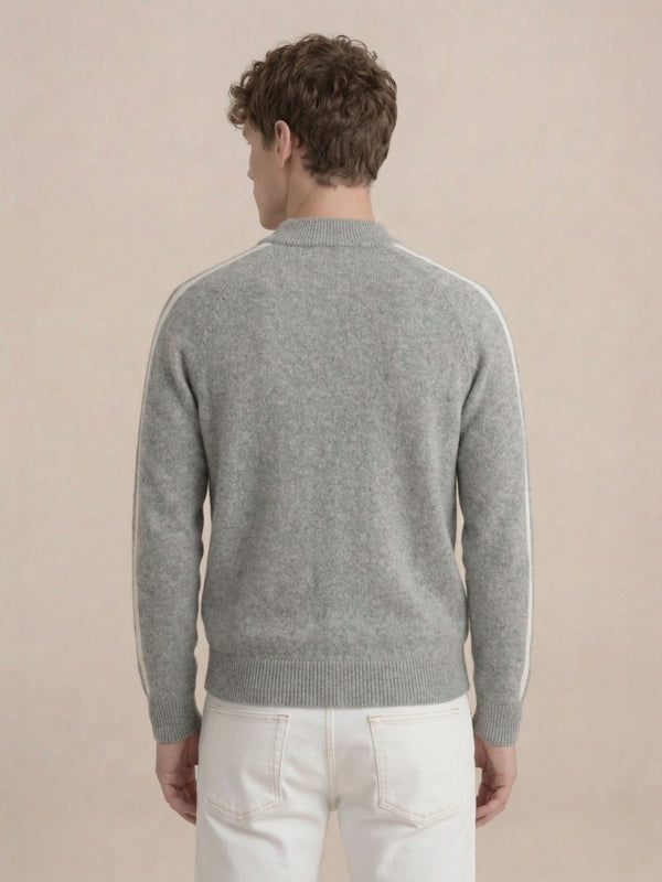 Monza Full-Zip Knit Grey