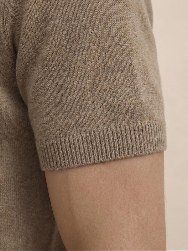Wool City T-shirt Dark Taupe