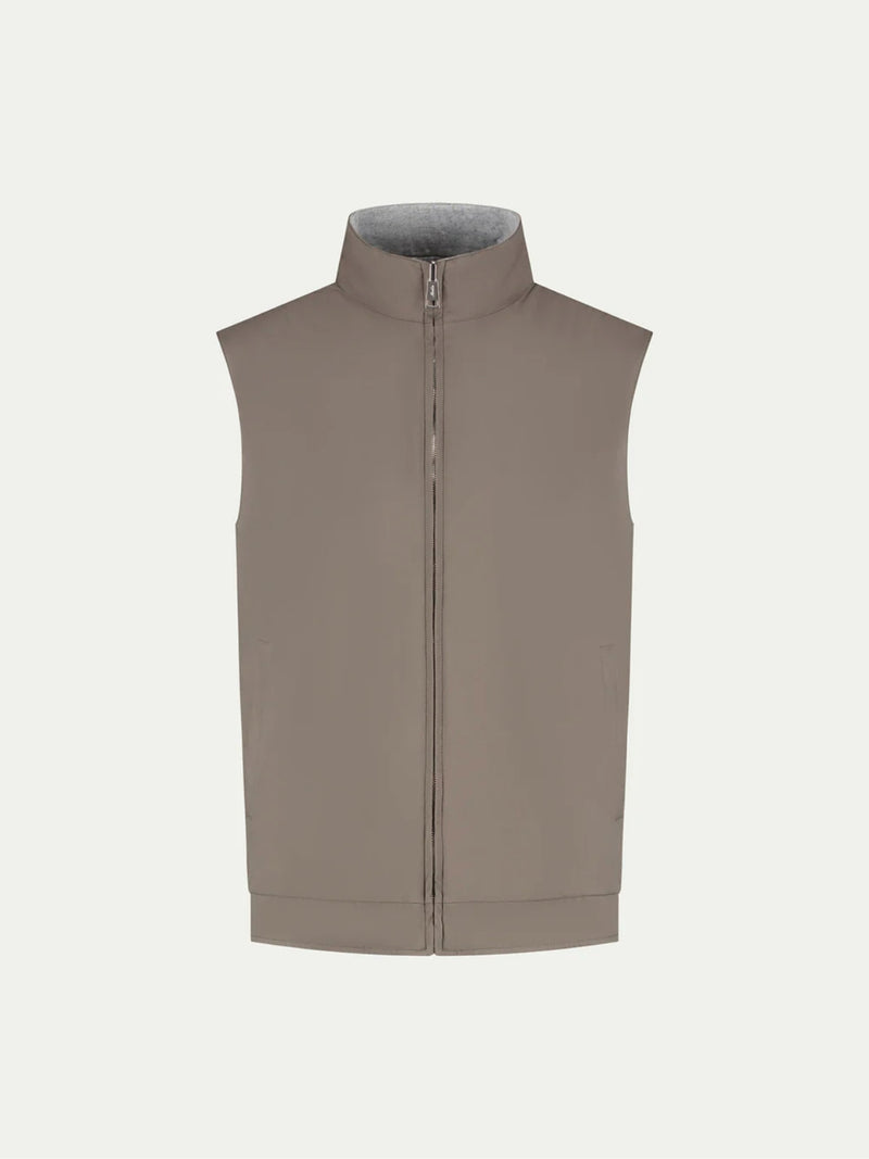 Reversible Resort Body Warmer Ash Grey