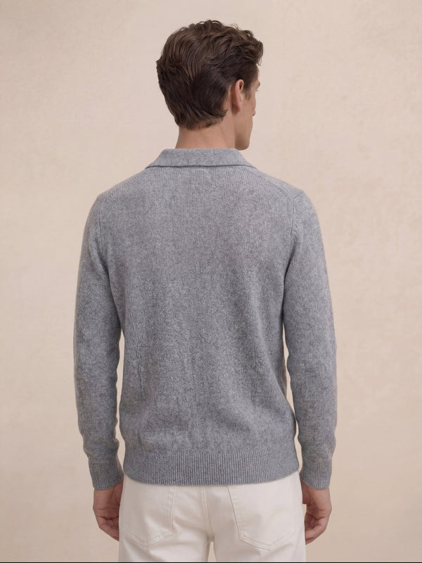 Venturi Knit Polo Grey