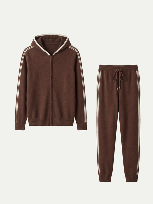 Monte Milano Cashmere Tracksuit Brown