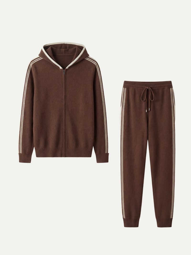 Monte Milano Cashmere Tracksuit Brown