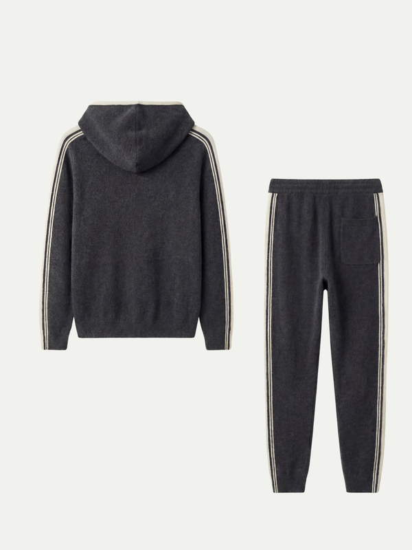 Monte Milano Cashmere Tracksuit Dark Grey
