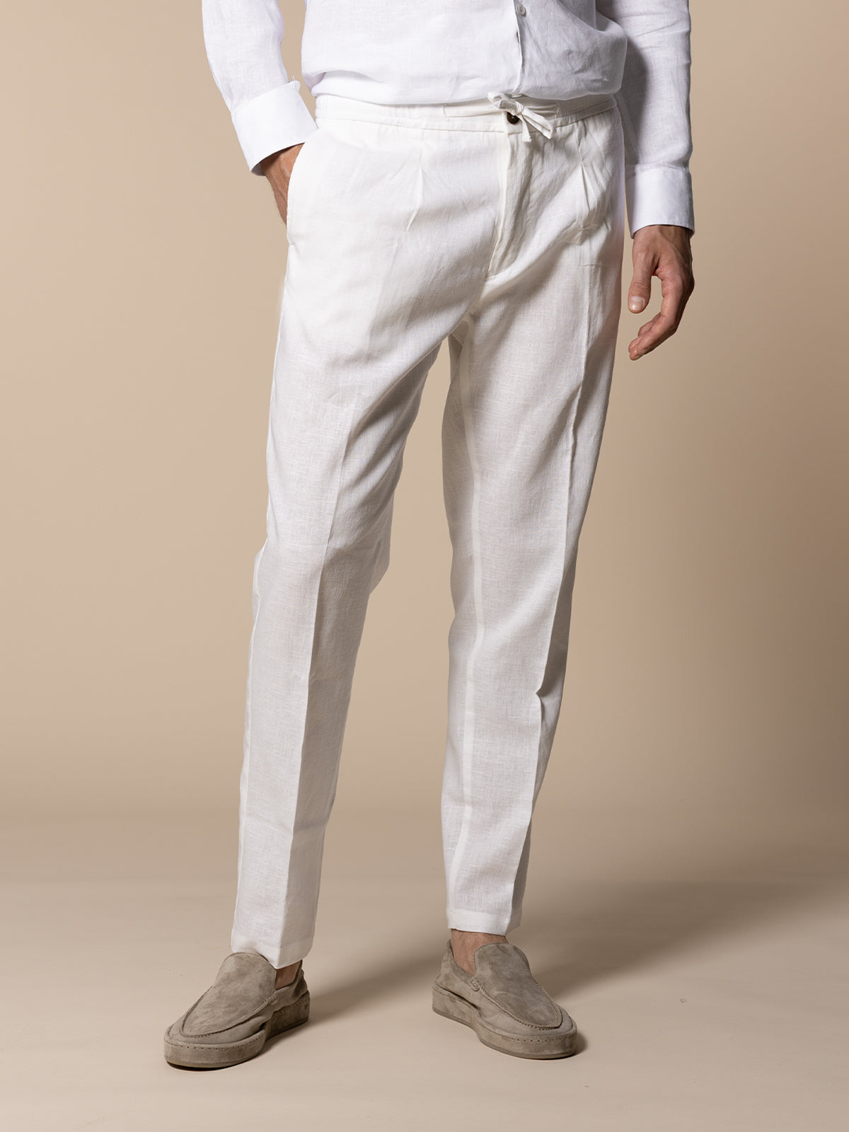 Linen Seaside Pants Ecru