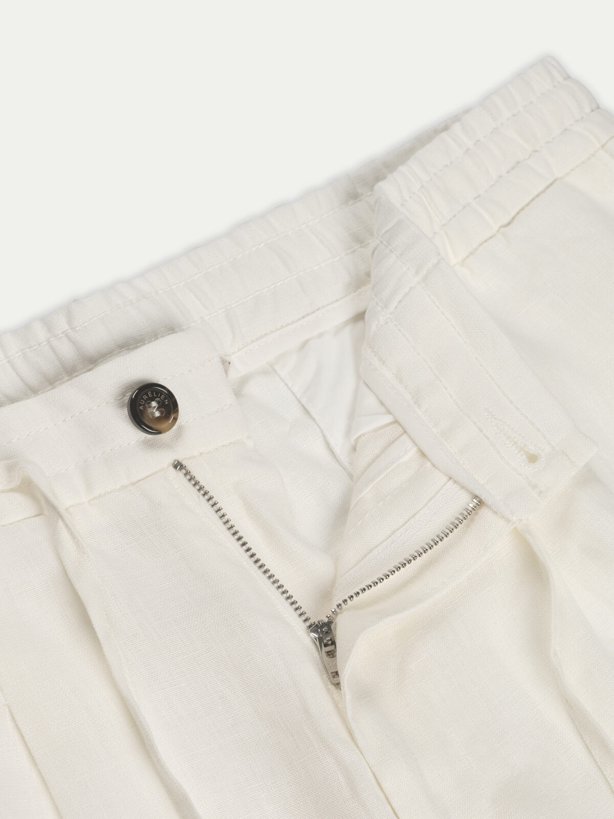 Linen Seaside Pants Ecru