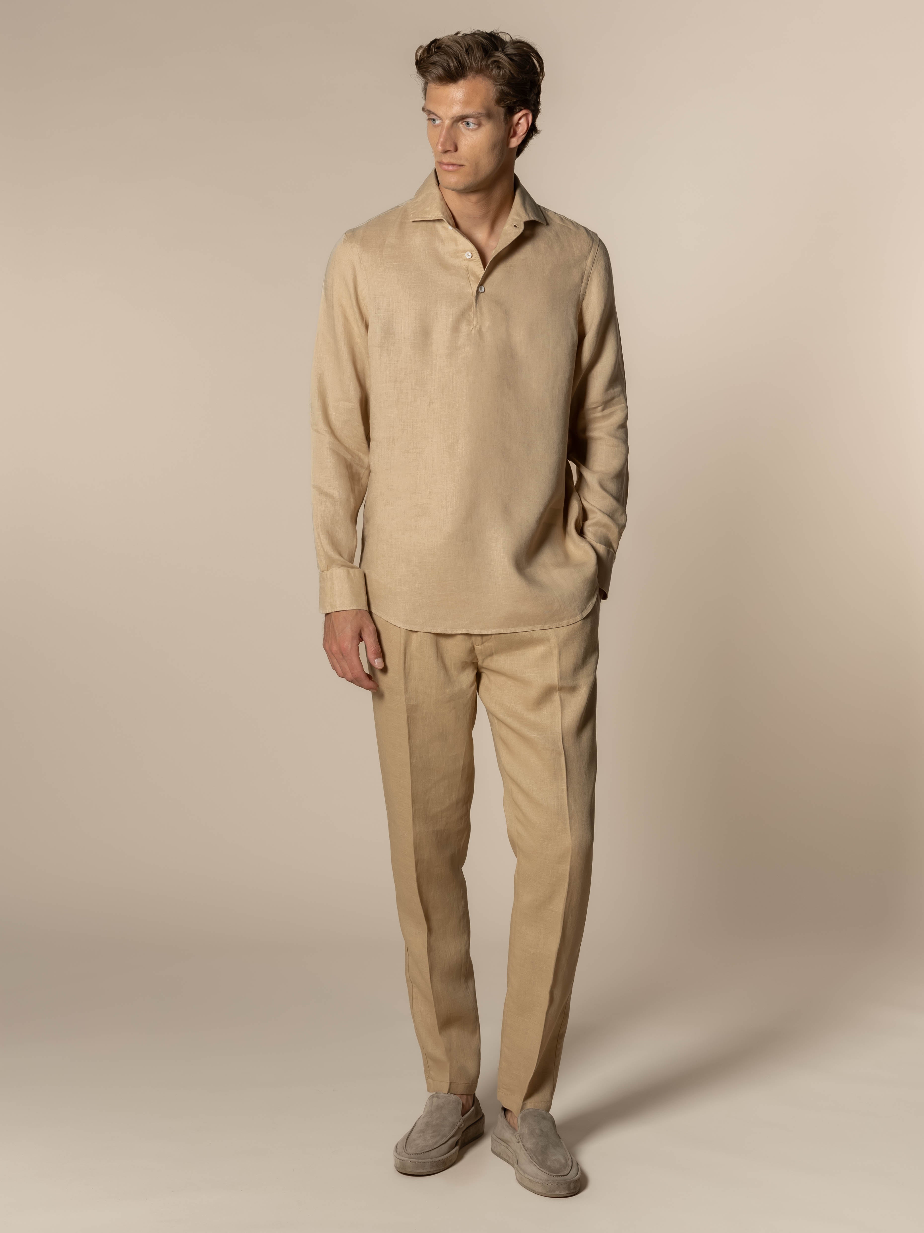 Linen Seaside Pants Nut