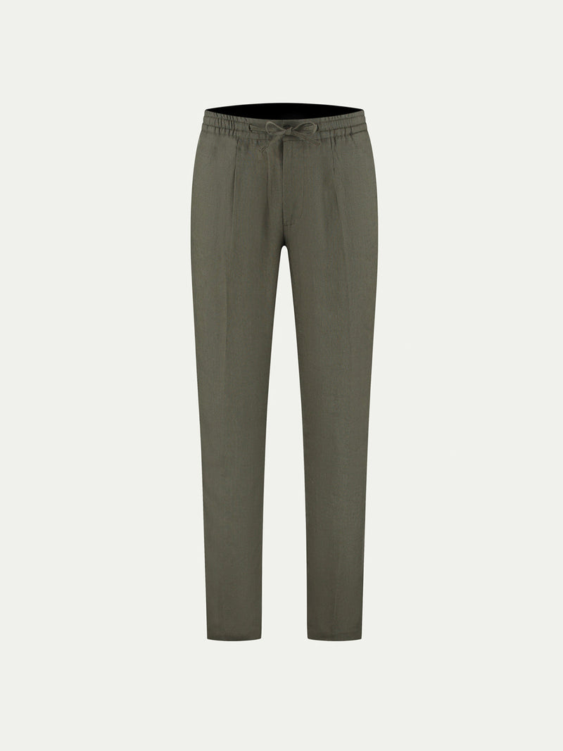 Linen Seaside Pants Olive
