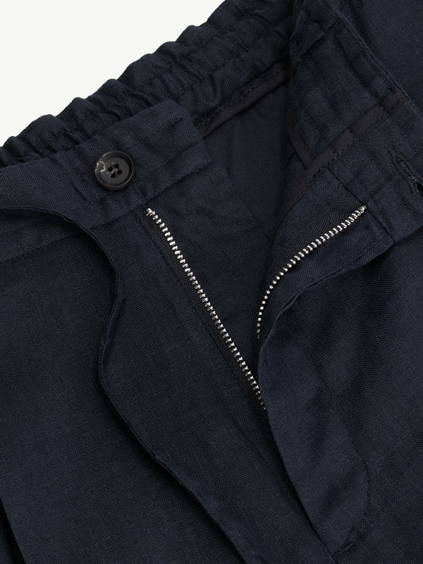 Linen Seaside Pants Navy