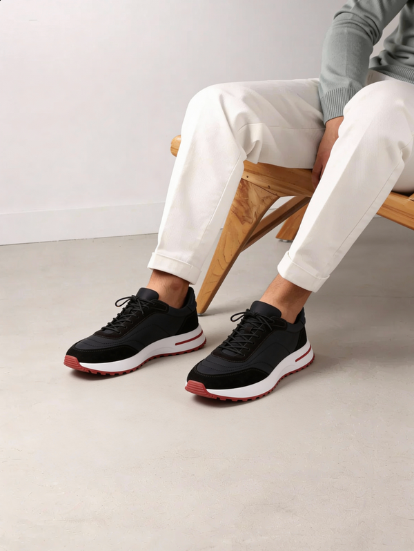 Portofino Sneaker Suede Black