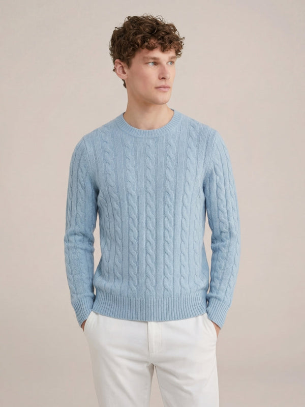 Como Cashmere Knit Baby Blue