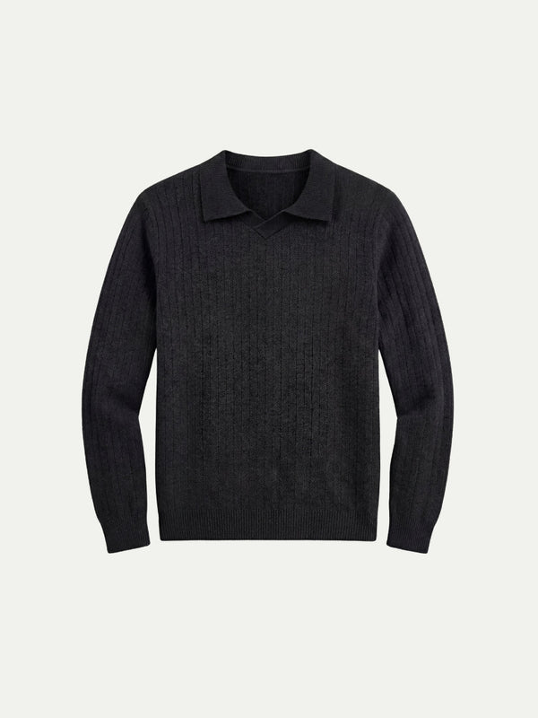 Milano Knit Polo Black