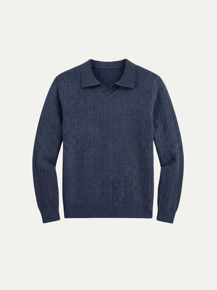 Milano Knit Polo Navy