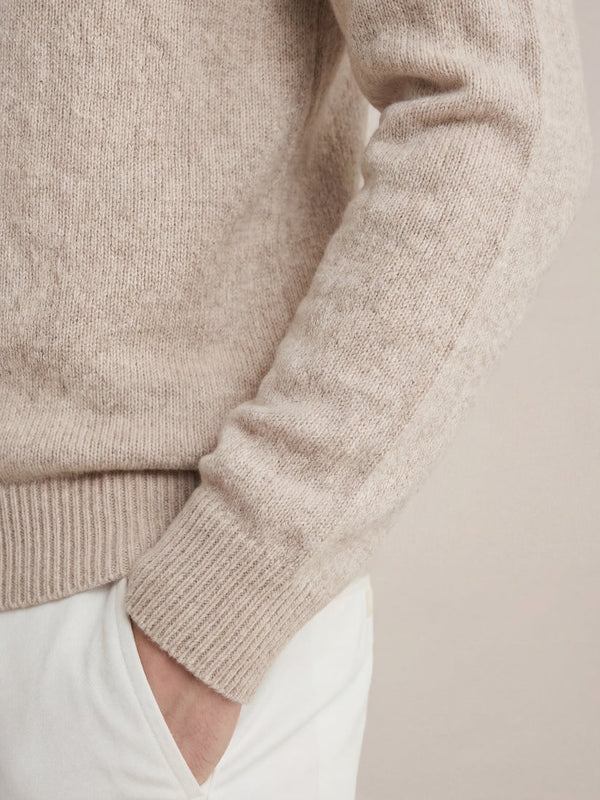Panarea Half-Zip Knit Beige