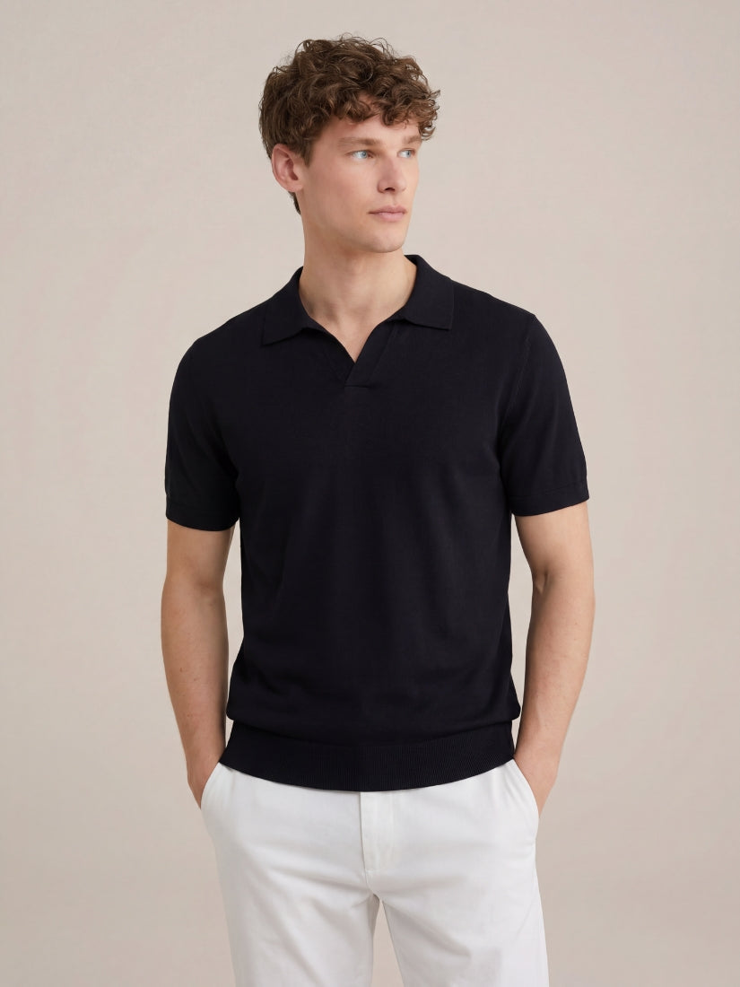 Brera Knit Polo Black