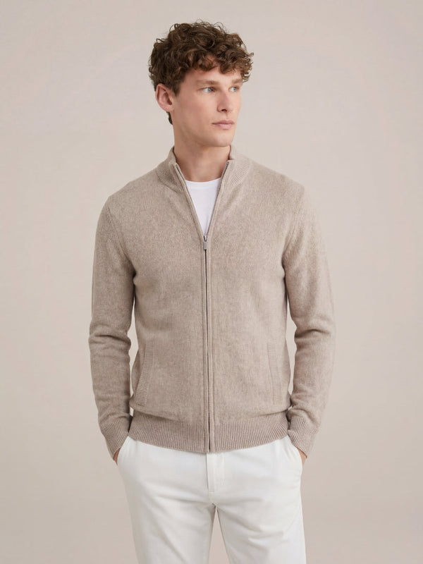 Ponza Full-Zip Knit Beige