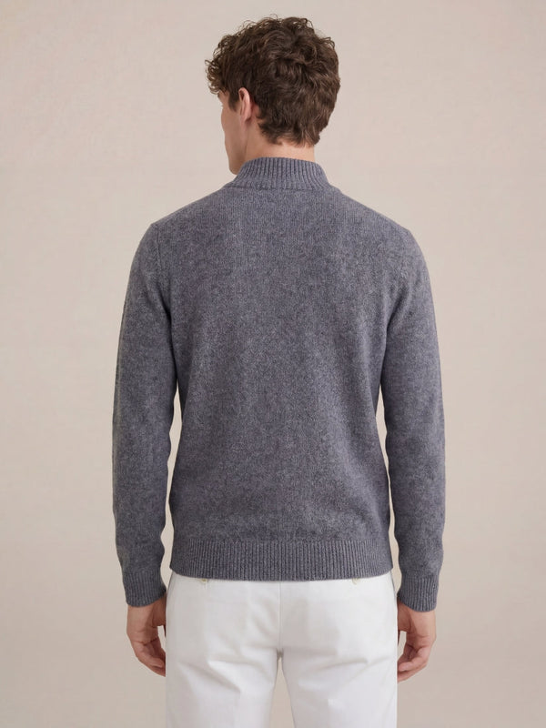 Panarea Half-Zip Knit Dark Grey