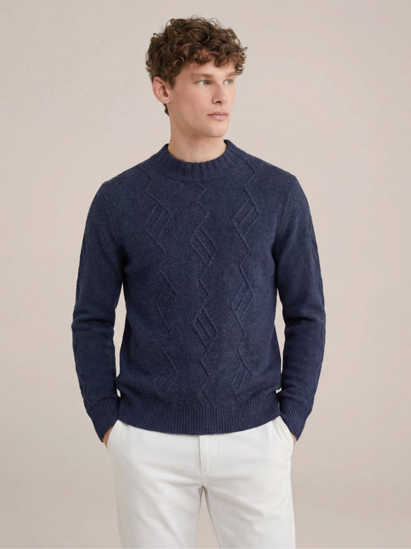 Belmonte Textured Knit Navy