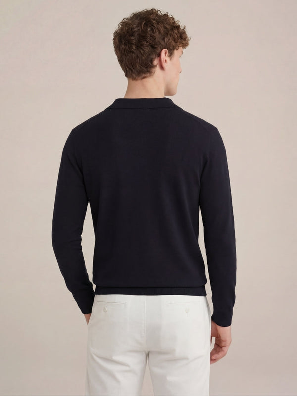 Venturi Knit Polo Black