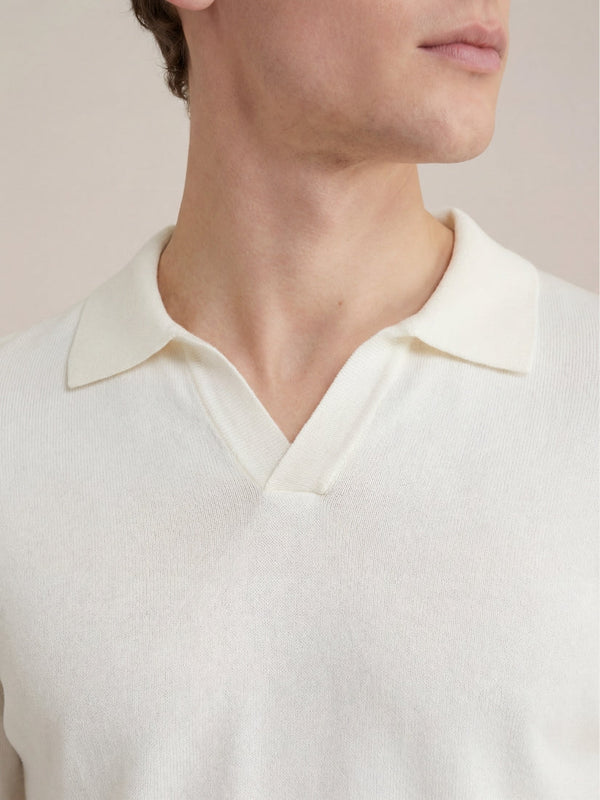 Venturi Knit Polo White