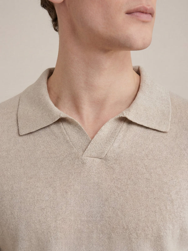 Venturi Knit Polo Beige