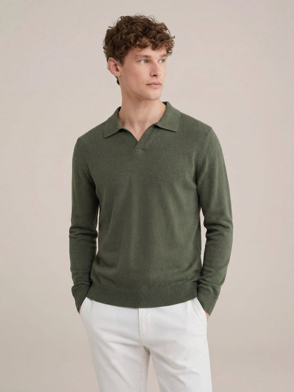 Venturi Knit Polo Green