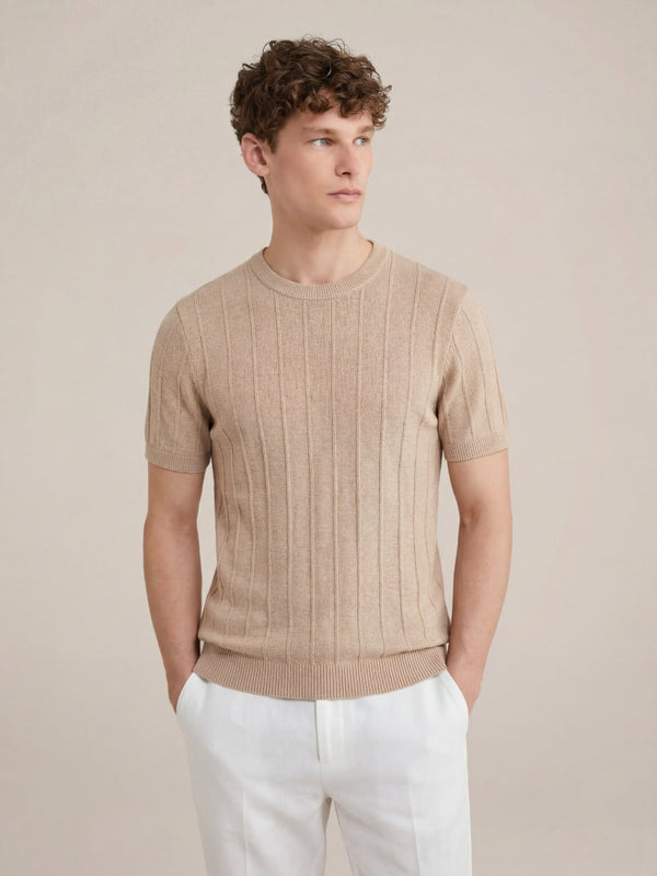 Palermo Signature T-Shirt Camel