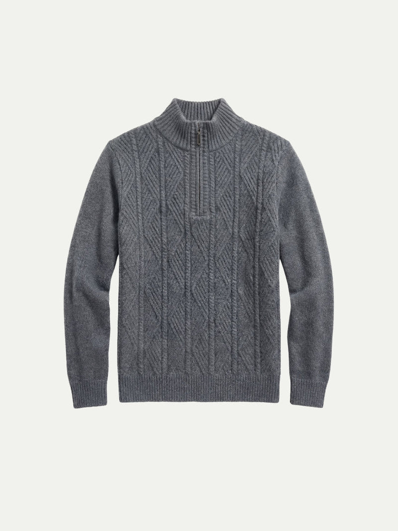 Argentario Half-Zip Knit Grey