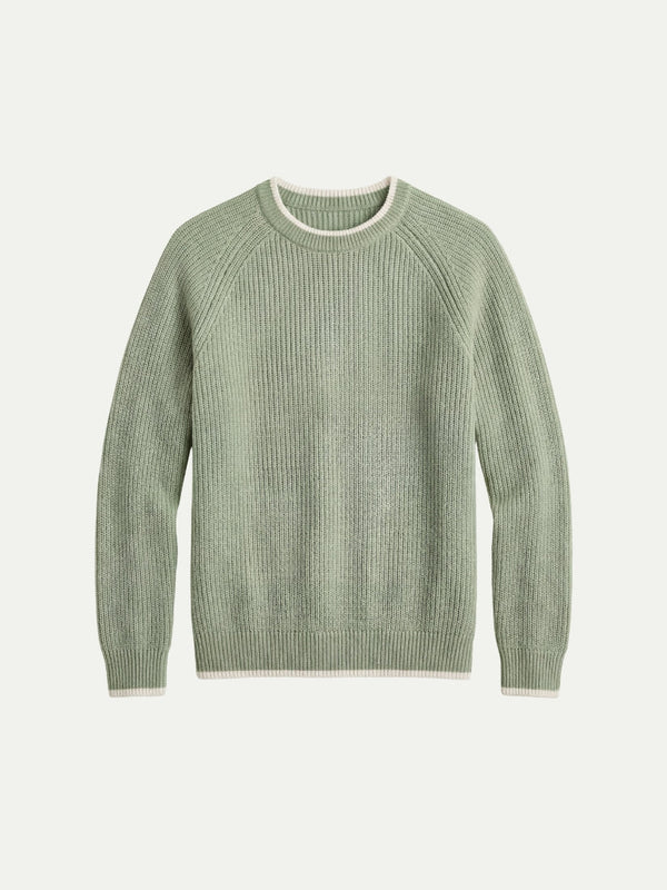 Versilia Textured Crew Green