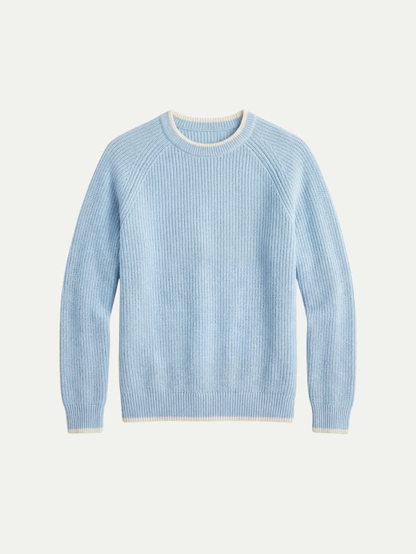 Versilia Textured Crew Blue