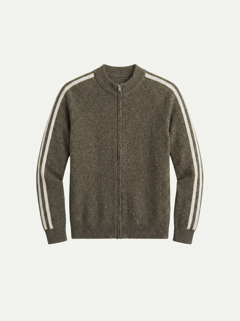 Monza Full-Zip Knit Green