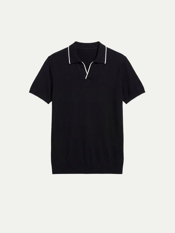 Paraggi Knit Polo Black