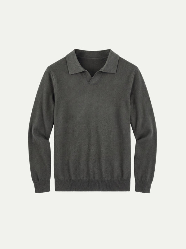 Venturi Knit Polo Dark Grey