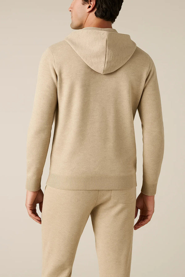Monte Milano Hooded Cashmere Set Beige