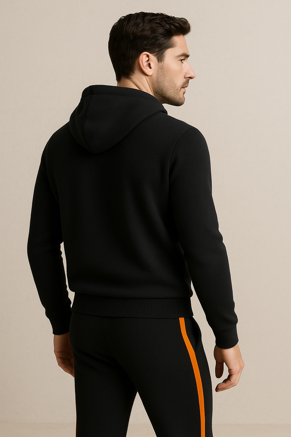 Monte Milano Hooded Cashmere Set Black