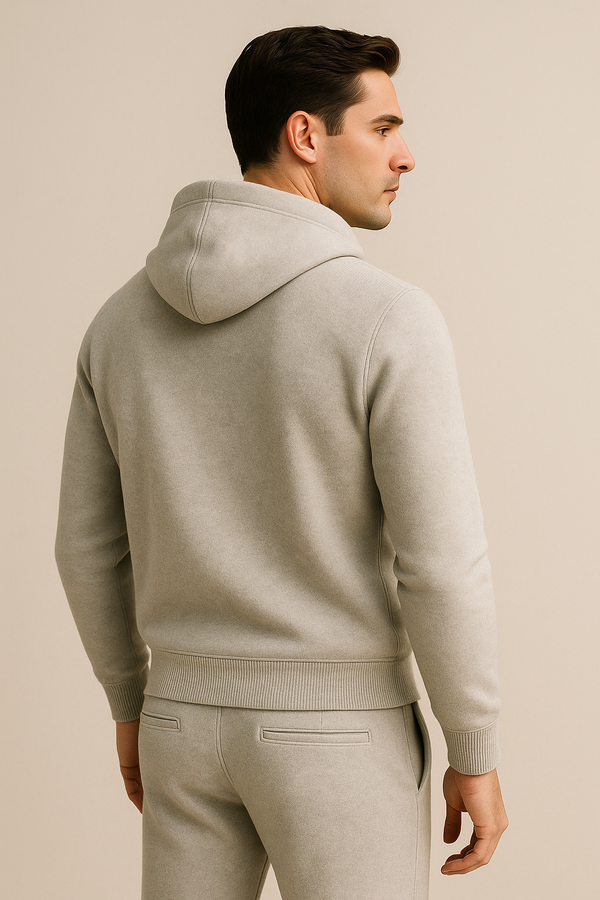 Monte Milano Hooded Cashmere Set Grey
